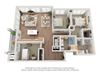 3 Bedroom 3D Floor Plan